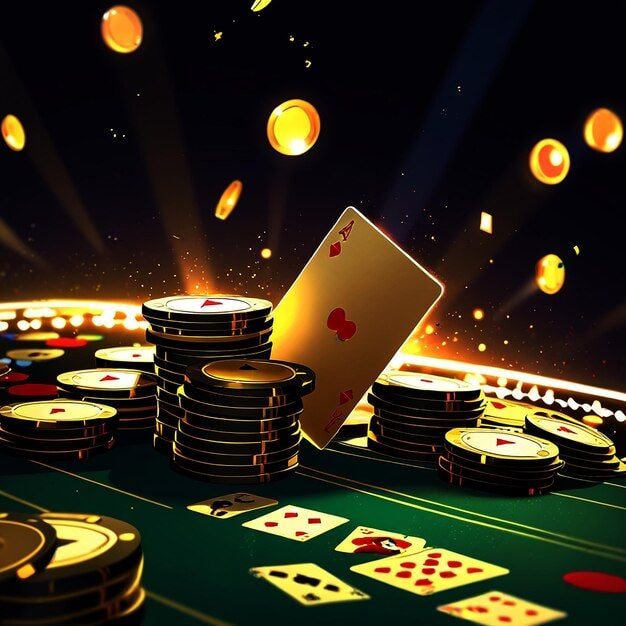 Baccarat table with a live dealer streamed on the C666 live casino platform